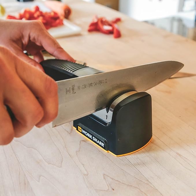 Work Sharp Pull Through Kitchen Knife Sharpener - Compact - Chef, Scissor, Paring, & Serrated Knives - Image 9