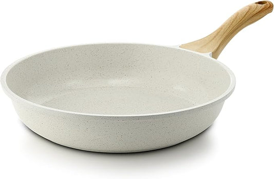 SENSARTE Nonstick Ceramic Frying Pan 12-Inch, Healthy Non Toxic Skillet, Induction Compatible Omelet Pan with Heat Resistant Handle, PFAS-Free by SENSARTE