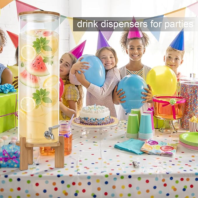 Beverage Dispenser,4.1 Gallon Glass Drink Dispenser with Stand,Glass water dispenser with Spigot, Large Drink Dispensers for Parties,Water Dispensers for Bar,Wedding,Restaurants 15L - Image 5