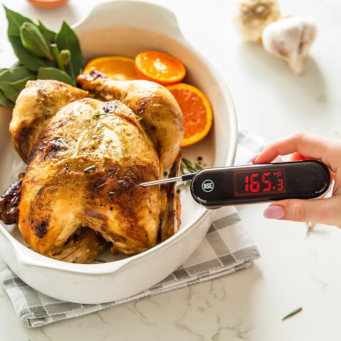 GoodCook Touch Digital Thermometer with LCD Display Instant Read with Stainless Steel Probe Built-In Magnet for Easy Storage, Black - Image 7