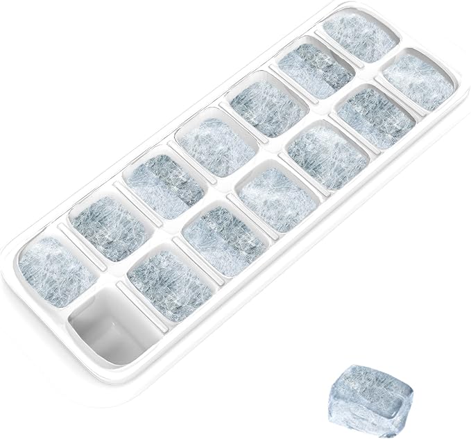 Chef Buddy Set of 2 Ice Cube Trays with Lids (Pack of 2)