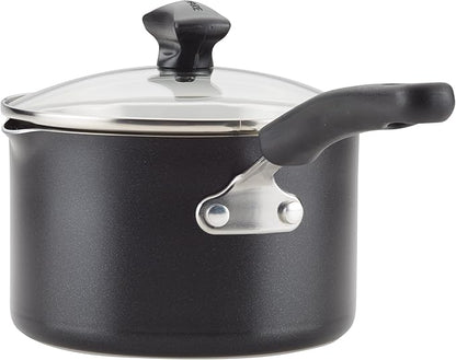 Farberware Cookstart DiamondMax Nonstick Cookware/Pots and Pans Set with Glass Lids, Dishwasher Safe, Includes Baking Pan and Kitchen Cooking Tools, 15 Piece - Black - Image 11