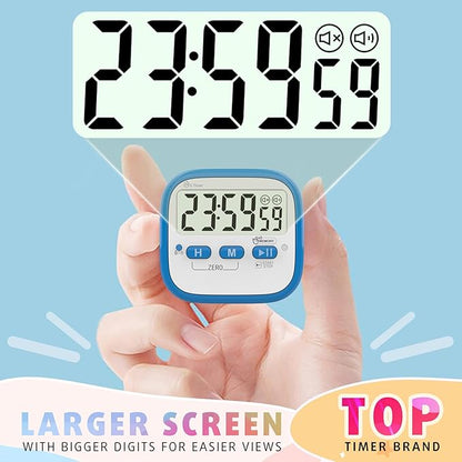 AyayaBoss 2-Pack Magnetic Kitchen Timers for Cooking, Digital Stop Watch Countdown Timer for Kids, Teachers, Classroom, Office, Exercise - Battery Included - Image 4