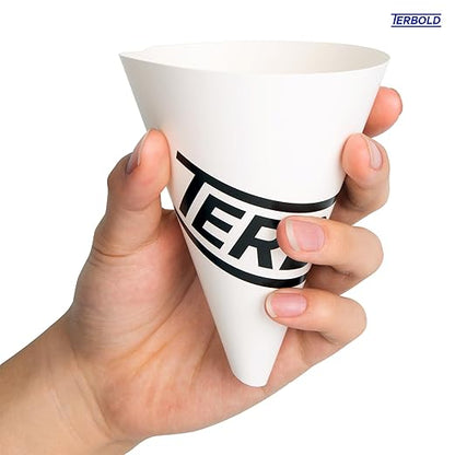 100pcs Disposable Paper Funnels for Motor Oil, Windshield Fluid, 10oz Paper Cone Funnels - Image 6