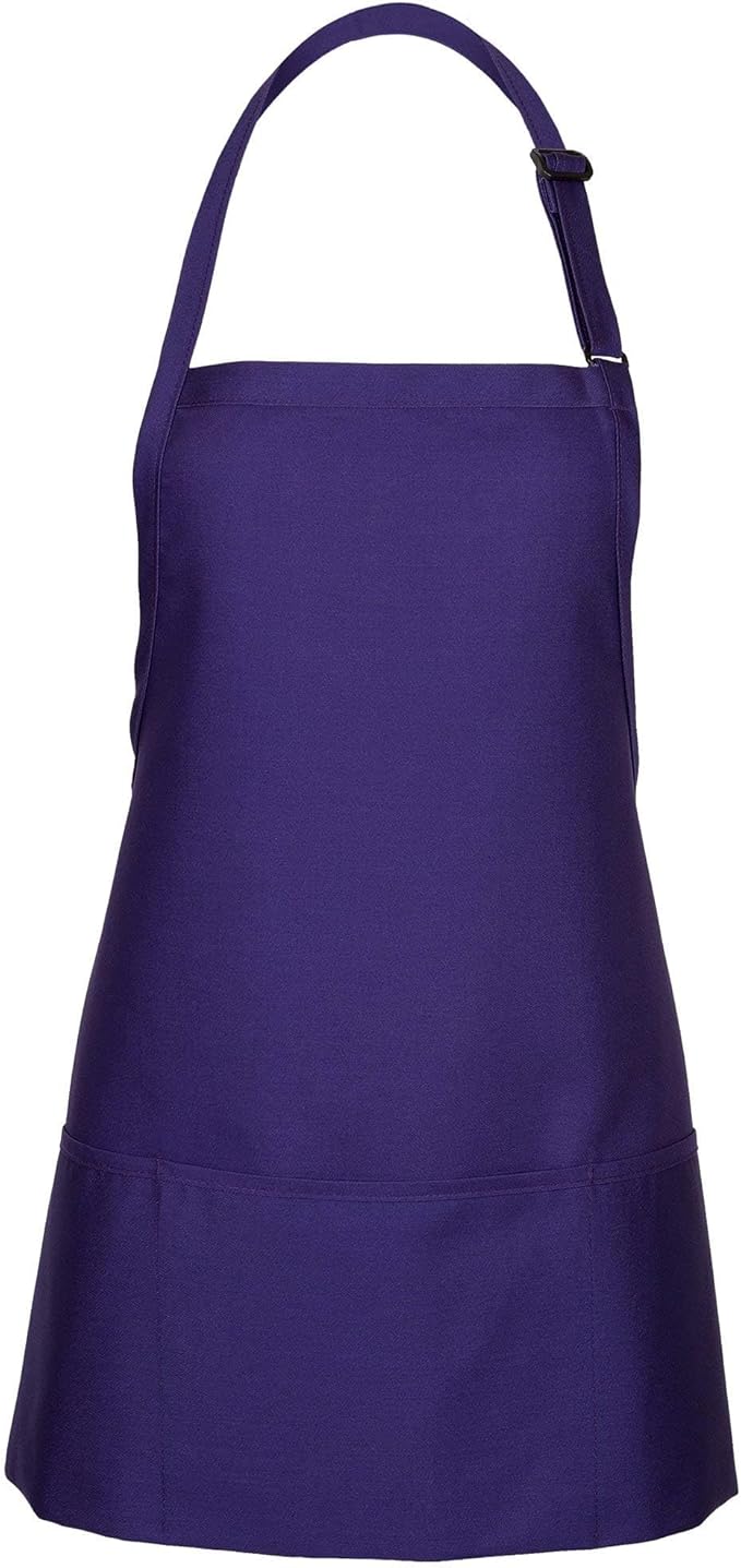 FAME® 3 Pocket Adjustable Unisex Bib Apron - F10 - Restaurants, Home, Hobbyist, Chef, Paint Party, Gardener, Grocery Store