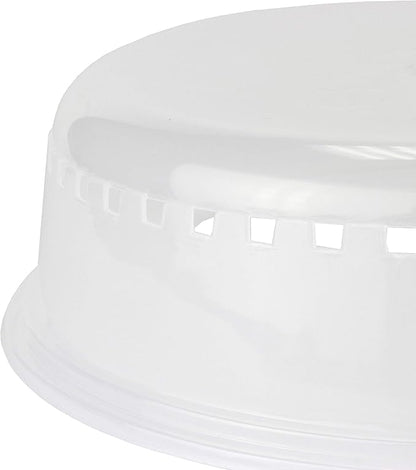 Chef Craft Classic Microwave Cover, 10 inches in diameter, Clear - Image 2