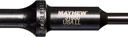 Mayhew Tools 31950 Pneumatic Roll Pin Punch, 1/4" x 6", Black Oxide Finish