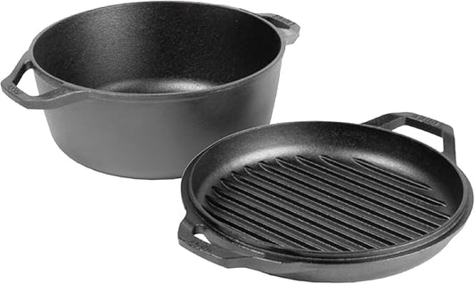 Lodge Chef Collection 6qt Double Dutch Oven