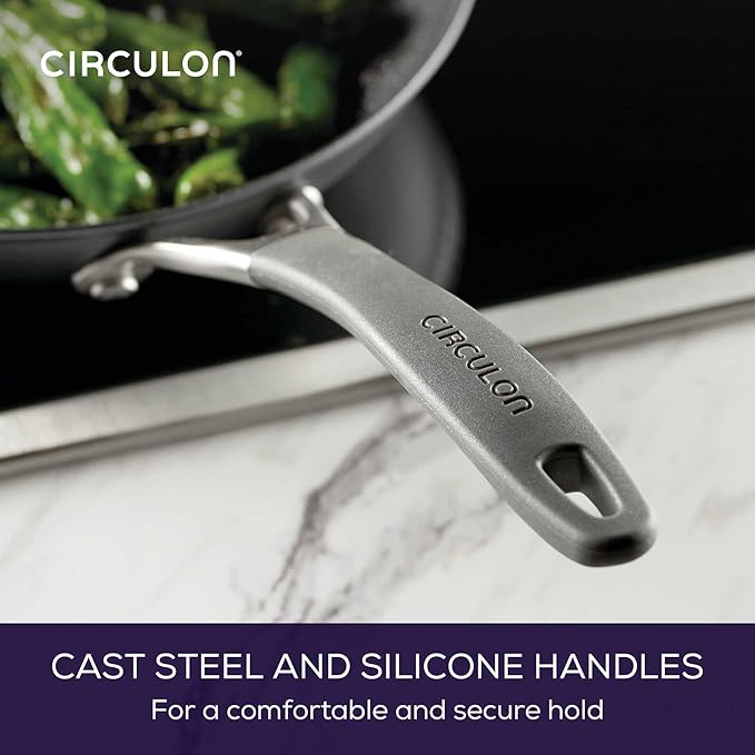 Circulon A1 Series with ScratchDefense Nonstick Induction Pots and Pans Cookware Set, Induction Cookware, Kitchen Essentials, 9-Piece, Graphite - Image 6