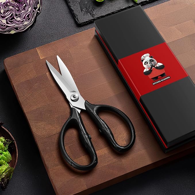 SHAN ZU 8.4" Heavy Duty Kitchen Scissors - Professional Japanese 5Cr15MoV Stainless Steel Shears, All Purpose Detachable Shears for Meat/Herbs/Poultry, Dishwasher Safe, Gift Box Included - Image 7