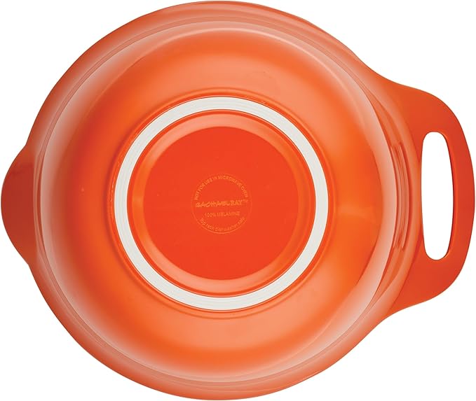 Rachael Ray Pantryware Mixing Bowl Measuring Cup and Utensil Set, 10 Piece, Orange - Image 12