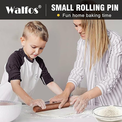 Walfos French Rolling Pin Set - Natural Wooden Rolling Pins (8inch, 15.7inch), Baking Dough Roller for Pizza, Pie, Pasta, Bread, Pastry, No Coating - Image 7