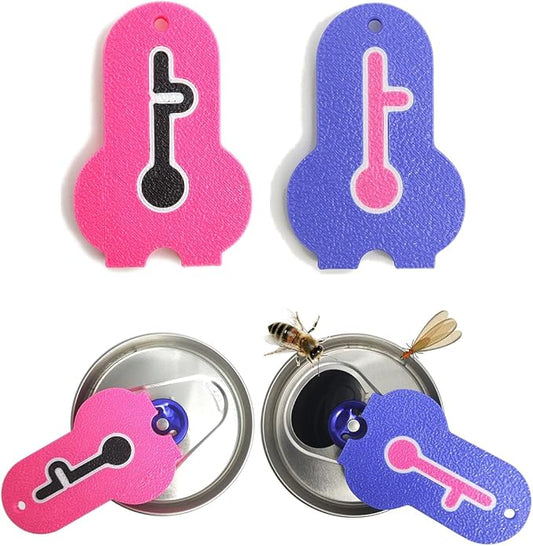 Soda Can Tab Opener Mini Soda Can Cover Easy Tab Opener and Drink Protector Cute Beverage Barricade Soda Protector for Beer,Coke,Aluminum Cans at Party,BBQ, Beach(Couple)