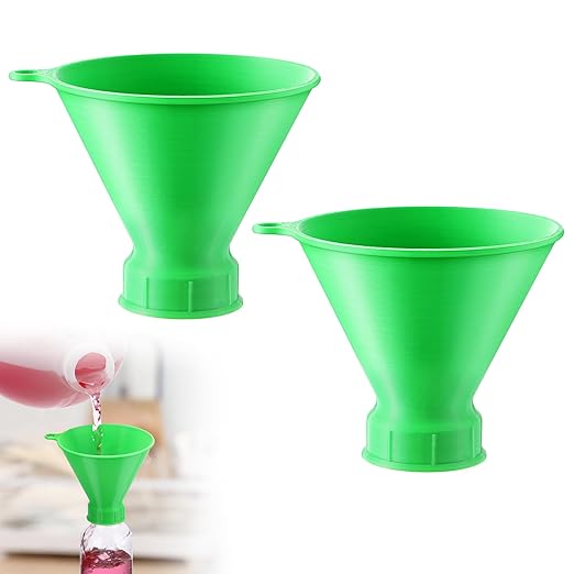 Threaded Funnel Easy Fill Funnel, Twist On Empty Spray Bottle Refill Adapter Fit for Various Size Bottles Home, Car Detailing Cleaning Supply, 30% Vinegar, Kitchen, Bath, Essential Oils (24mm)