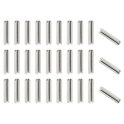 PATIKIL Slotted Spring Pin, 50 Pcs 5/32" x 3/4" (4.25mm x 20mm) 304 Stainless Steel Split Roll Pins Spring Dowel for Home Improvement Automotive Machine Repair, Silver
