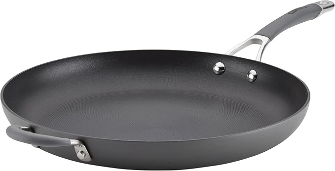 Circulon - 83906 Circulon Radiance Hard Anodized Nonstick Frying Pan / Fry Pan / Hard Anodized Skillet with Helper Handle - 14 Inch, Gray by Circulon