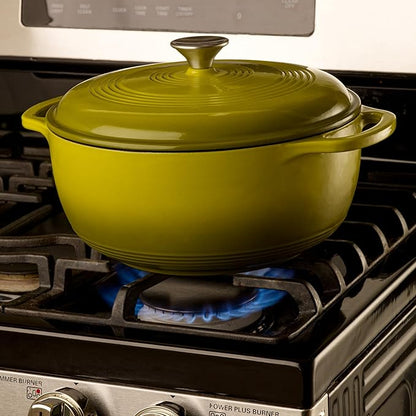 Mercer Culinary Enameled Cast Iron Round Dutch Oven, 6 qt., Avocado - Image 6
