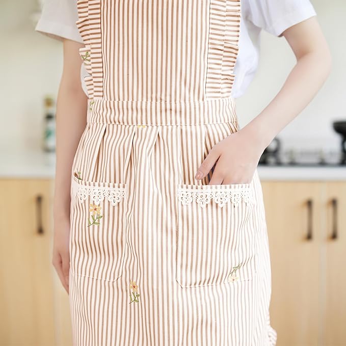 Funny Aprons for Women with Pockets, Kitchen Cooking Grilling Bbq Cute Chef Apron, Mothers Day Birthday Gifts for Women - Image 4