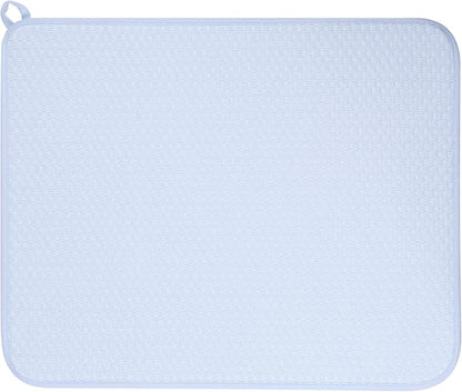 GeeRic 12 * 16 inch Microfiber Dish Drying Mat, Superb Absorbent Kitchen Dish Drying Pad, Reversible Drainboard for Countertop, Blue - Image 7