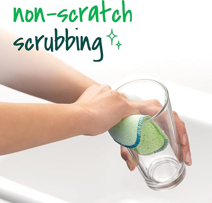 Scotch-Brite Dobie Scrub & Wipe Cloths,Sponge Cloths for Cleaning Kitchen,Bathroom,and Household,Dobie Scrub and Wipe Cloth Absorbs-and Doesn't Scratch,2 Cleaning-Cloths,(Pack of 12) - Image 6
