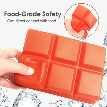 Excnorm Silicone Ice Cube Trays 3 Pack - Large Size Silicone Ice Cube Molds with Leak Proof Removable Lid Square Ice Cube Tray And BPA Free for Cocktail,Whiskey, Stackable Flexible Ice - Image 5
