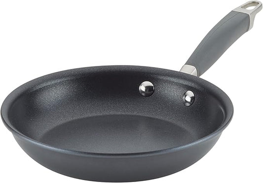 Anolon Advanced Home Hard Anodized Nonstick Frying Pan, 8.5 Inch – Small Non Stick Egg Pan, Durable Nonstick Skillet - Moonstone by Anolon