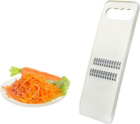 KOREAN CARROT GRATER SALAD White - GRATER SLICER - Chopper Vegetable - Knife Korean Carrot - Slicer Kitchen Food - Slicer Carrot - Mandoline Slicer for Kitchen - Slicer GRATER KOREAN