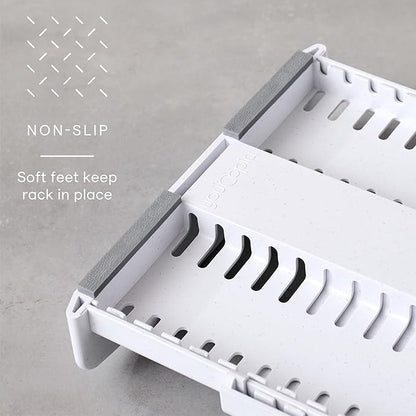 YouCopia StoreMore Expandable Pan and Lid Rack with Steel Wires, 12.5"-22" Wide Adjustable Pan Organizer for Kitchen Cabinet Storage, Premium Edition - Image 5