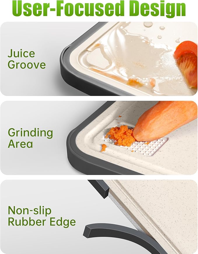Stainless Steel Cutting Boards for Kitchen, Non Toxic 2-in-1 Cutting Board Double Sided, Food Grade Chopping Boards for Fresh Meat Vegetable, Easy to Clean Large Size 16”×11” - Image 6