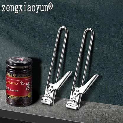 zengxiaoyun Master Jar & Bottle Opener, Adjustable Multifunctional Stainless Steel Can Opener Jar Lid Gripper, Manual,Kitchen Accessories（2Pcs） - Image 4