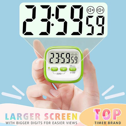 Antonki 2 Pack Classroom Timers for Kids Teachers, Magnetic Countdown Digital Kitchen Timer for Cooking, Study, Exercise, Games, Time Mangement - Loud/Silent Mode - Battery Included - Image 5