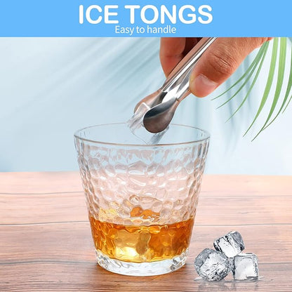 18PCS Mini Tongs for Appetizers, 5Inch Serving Tongs, Ice Tong Appetizer Tong, Small Tongs for Serving Food, Kitchen Utensils for Sugar Cubes, Coffee, Charcuterie Board (Silver-18pcs) - Image 3