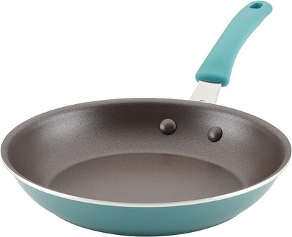 Rachael Ray Cook + Create Nonstick Frying Pan/Skillet, 10 Inch, Agave Blue by RachaelRayKitchenware