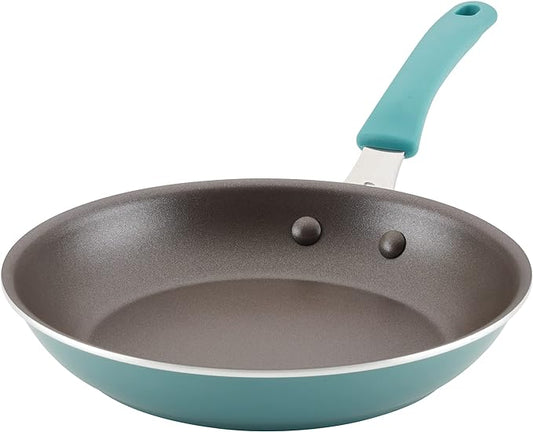 Rachael Ray Cook + Create Nonstick Frying Pan/Skillet, 10 Inch, Agave Blue by RachaelRayKitchenware