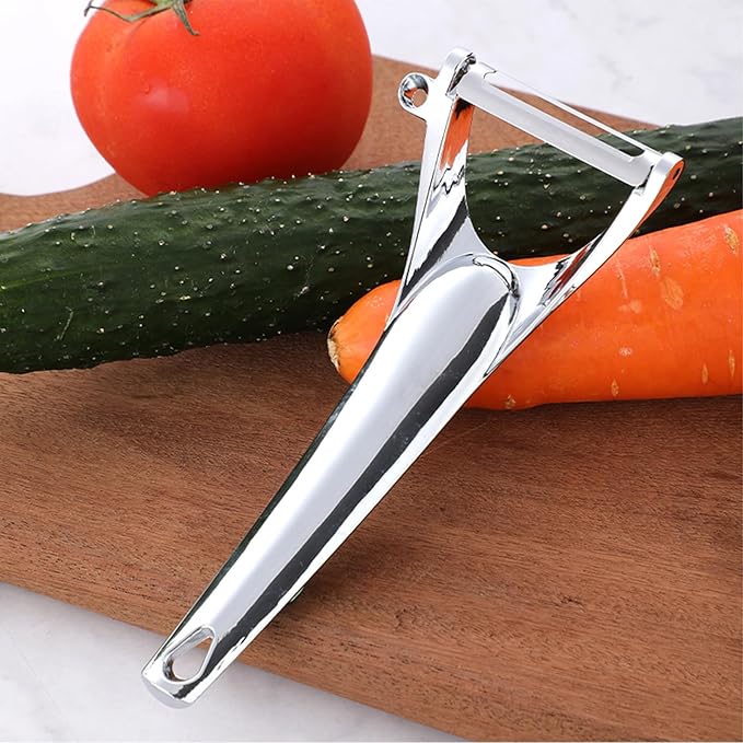 Vegetable Peeler Fruit Apple Potatoes Carrot Veggie Stainless Steel Peelers with Ergonomic Handle & Swivel Y-Shaped Blade Good Sturdy Kitchen Tool,Dishwasher Safe - Image 2