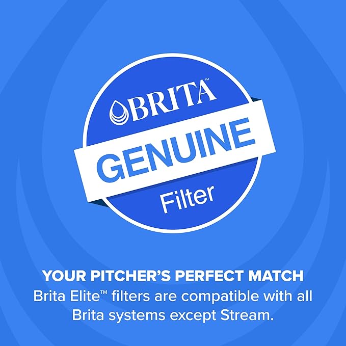 Brita Filter Replacements for Water Pitchers and Dispensers, Elite, NSF Certified to Remove 99% of Lead, 2 Count, Blue - Image 7