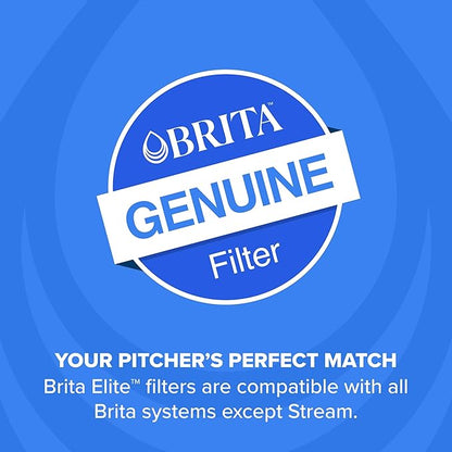 Brita Filter Replacements for Water Pitchers and Dispensers, Elite, NSF Certified to Remove 99% of Lead, 2 Count, Blue - Image 7