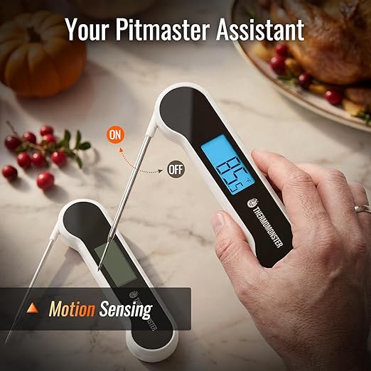 0.5 Sec Instant Read Meat Thermometer Digital with ±0.5℉ Precision, Food Thermometer for Cooking Kitchen Gadgets, Oven Grill Candy BBQ Essentials Accessories, Gifts for Him Dad Men Birthday, White - Image 5