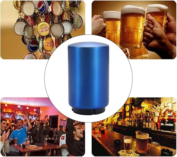 Stocking Stuffers Gift for Dad Mom, YUDANSI Push Down Bottle Opener, Automatic Beer Openers, Stainless Steel Bottle Cap Mover,Kitchen Gadgets, Beer Bar Accessories Gifts for Him BF, Magnetic Corkscrew