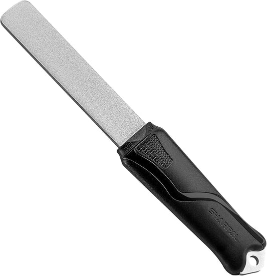 SHARPAL 121N Dual-Grit Diamond Sharpening Stone File Garden Tool Knife Sharpener Coarse 325 / Extra Fine 1200 Grit for Lawn Mower Blade, Axe, Hatchet, Hedge Shears, Chisels, Drills Mothers Day Gifts by SHARPAL