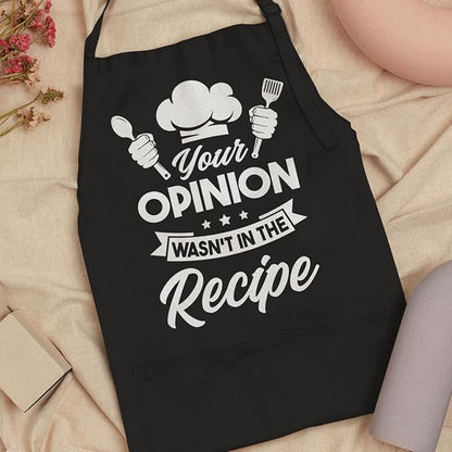 SANDJEST Funny Mens Aprons with Pockets for BBQ Grilling Cooking Grandpa Husband Apron for Birthday Christmas Father's Day