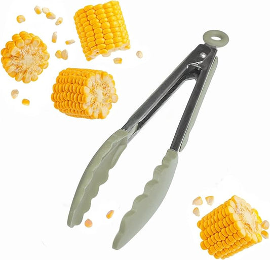 Starpack 'Get a Grip' Silicone Kitchen Tongs for Cooking 9 Inch - BBQ Silicone Tongs for Grill Heat Resistant to 600°F - Stainless Steel Utensils with Non Stick Rubber Tips for Serving Food by StarpackHome