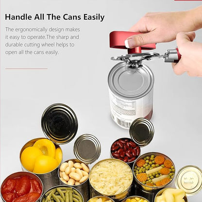 Can Opener,Professional 3-In-1 Multifunctional Manual Can Openers Bottle Opener,Kitchen Durable Stainless Steel Heavy Duty Can Opener Smooth Edge for Kitchen Seniors Friendly - Image 7