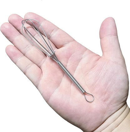 CHuangQi 5 Inch Endurance Stainless Steel Mini Whisk/Egg Beater, Set of 12 - Image 4