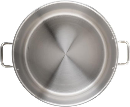 Winco Heavy-Duty Stainless Steel Stock Pot with Cover, 60 Quart - Image 6