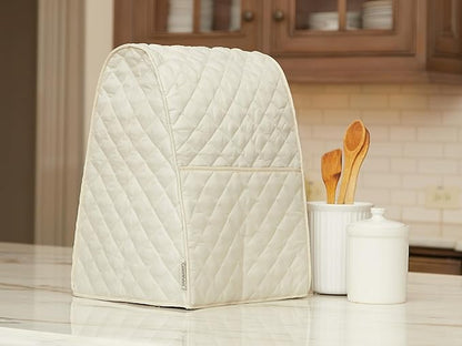 Covermates Keepsakes Mixer Cover Dust Protection - Stain Resistant - Washable Appliance Cover, Cream