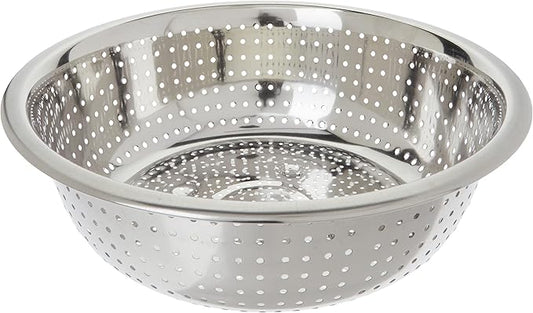 Winco Chinese Colander with 2.5 mm Holes, 11-Inch, Stainless Steel, Medium