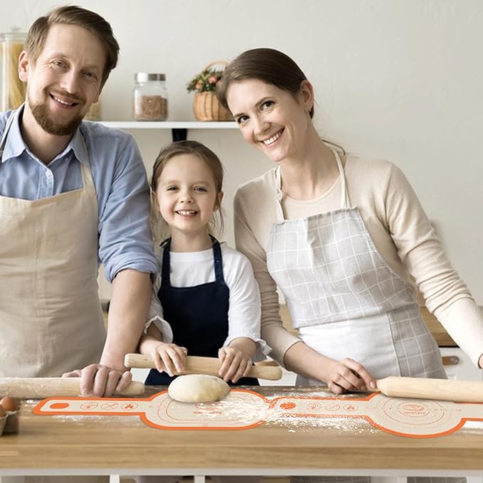 Silicone Bread Sling for Dutch Oven, 2 PCS Non-Stick & Easy Clean Reusable Silicone Baking Mat with Long Handles, Easy to Transfer Sourdough Bread Oval and Round - Image 7