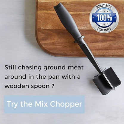 2 Pack Meat Chopper, 5 Curve Blades Ground Beef Masher, Heat Resistant Meat Masher Tool for Hamburger Meat, Ground Beef, Turkey and More, Nylon Hamburger Chopper Utensil Non-scratch Utensils - Image 6