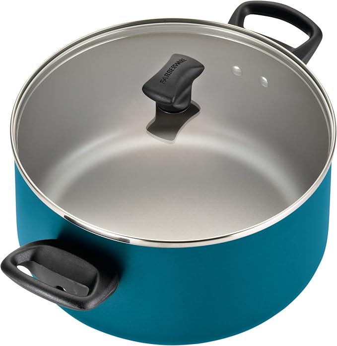 Farberware 20361 Dishwasher Safe Nonstick Cookware Set / Pots and Pans Set - 15 Piece, Blue - Image 15